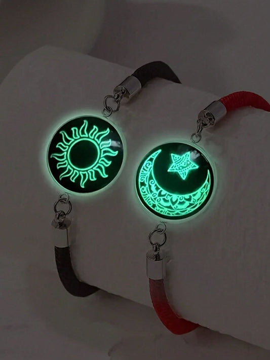 2Pcs Luminous Couple Friendship Bracelet