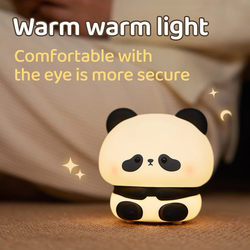 Panda LED Night Light Cute Silicone Night Light