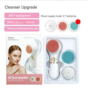 Electric Facial Cleanser Wash Face Cleaning Machine Skin Pore Cleaner Body Cleansing Massage Mini Beauty Massager