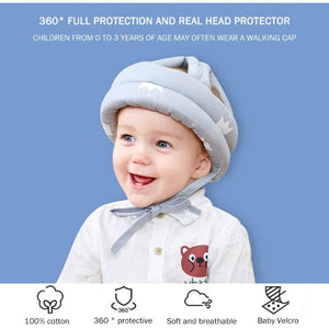 Adjustable Baby Soft Anti-Fall Helmet Toddler Head Protection Cap