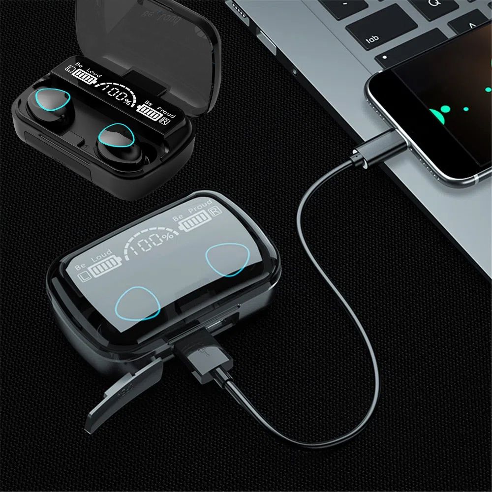 TWS I12 M19 Airpods Bluetooth Wireless Earbuds with Mic and Charging Case